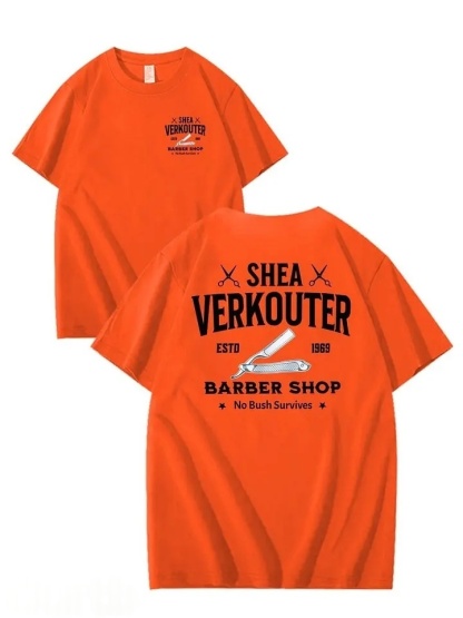 SHEA VERKOUTER BARBER SHOP 100% Cotton T-Shirt