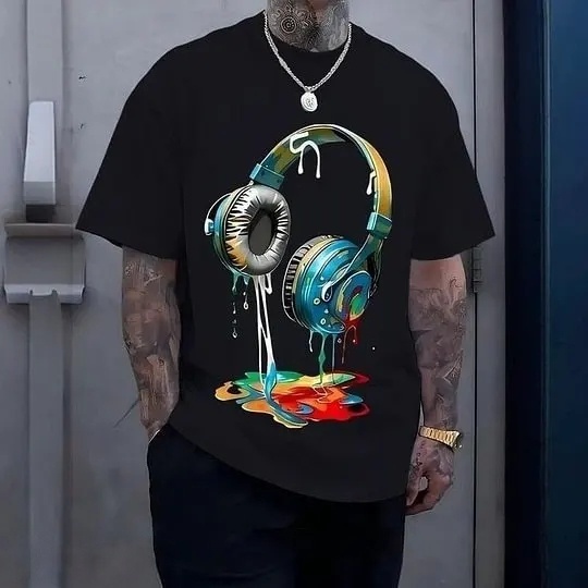 Vintage Headphones 100% Cotton T-Shirt