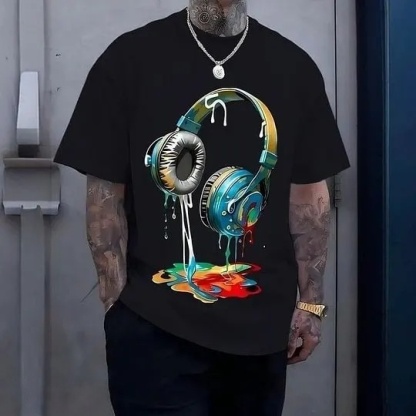 Vintage Headphones 100% Cotton T-Shirt