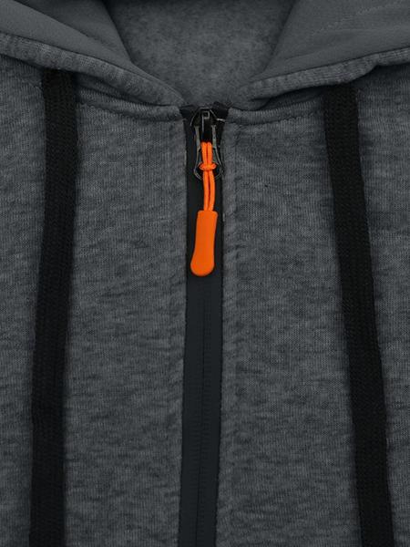 Men's Winter Heavyweight Fleece Lined Casual Set, Loose Fit Sporty Multi-Pocket Workwear Suit, Warm & Comfortable Outerwear