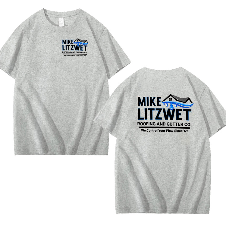 Mike Litzwet Funny Pattern 100% Cotton T-Shirt