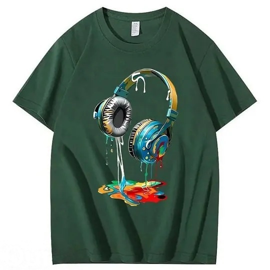Vintage Headphones 100% Cotton T-Shirt
