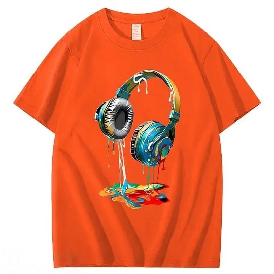 Vintage Headphones 100% Cotton T-Shirt
