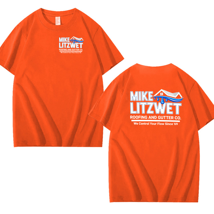 Mike Litzwet Funny Pattern 100% Cotton T-Shirt