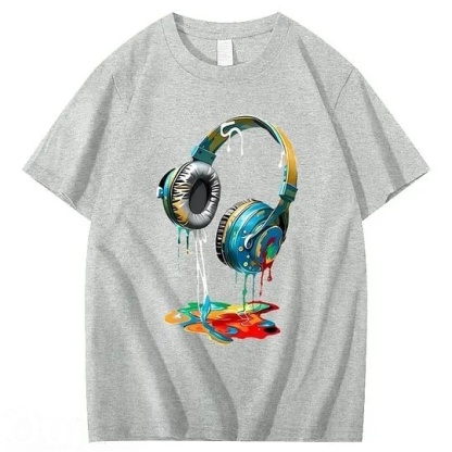 Vintage Headphones 100% Cotton T-Shirt