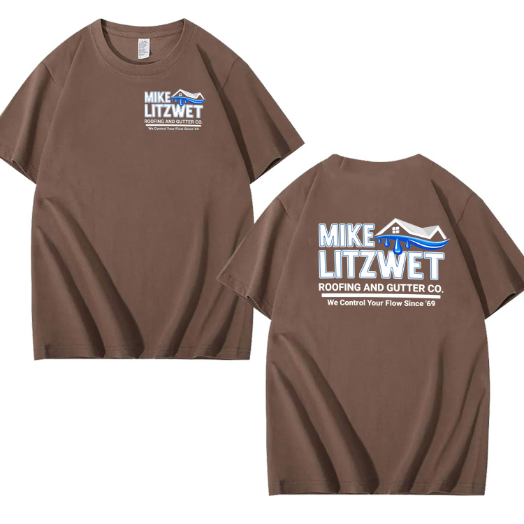 Mike Litzwet Funny Pattern 100% Cotton T-Shirt