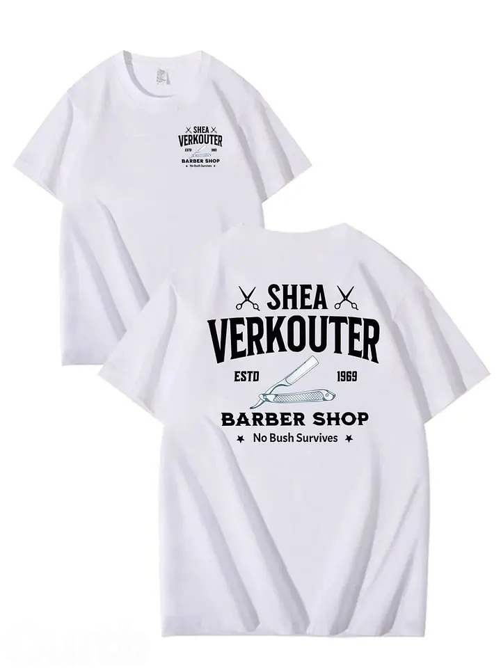 SHEA VERKOUTER BARBER SHOP 100% Cotton T-Shirt