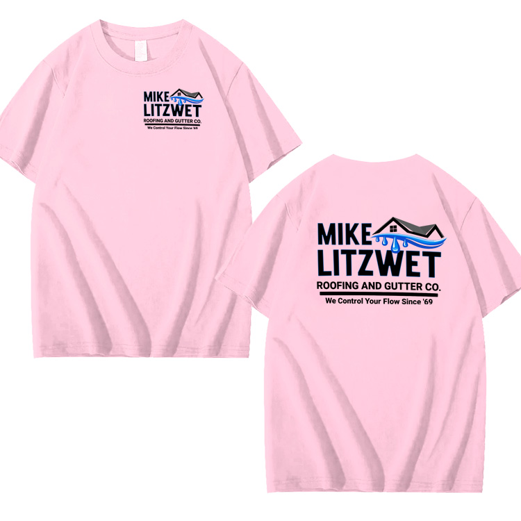 Mike Litzwet Funny Pattern 100% Cotton T-Shirt