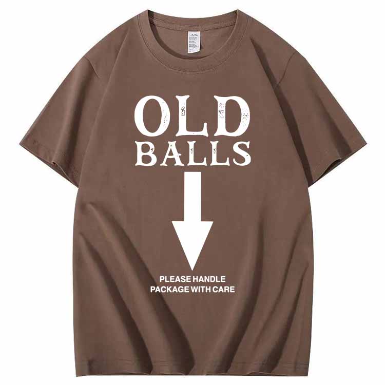 Old Balls Club Pattern 100% Cotton T-Shirt