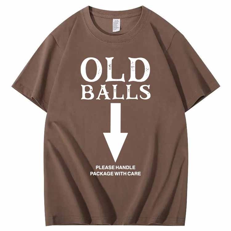 Old Balls Club Pattern 100% Cotton T-Shirt