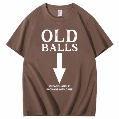 Old Balls Club Pattern 100% Cotton T-Shirt