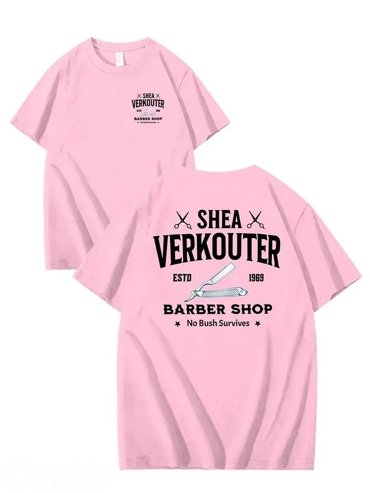 SHEA VERKOUTER BARBER SHOP 100% Cotton T-Shirt