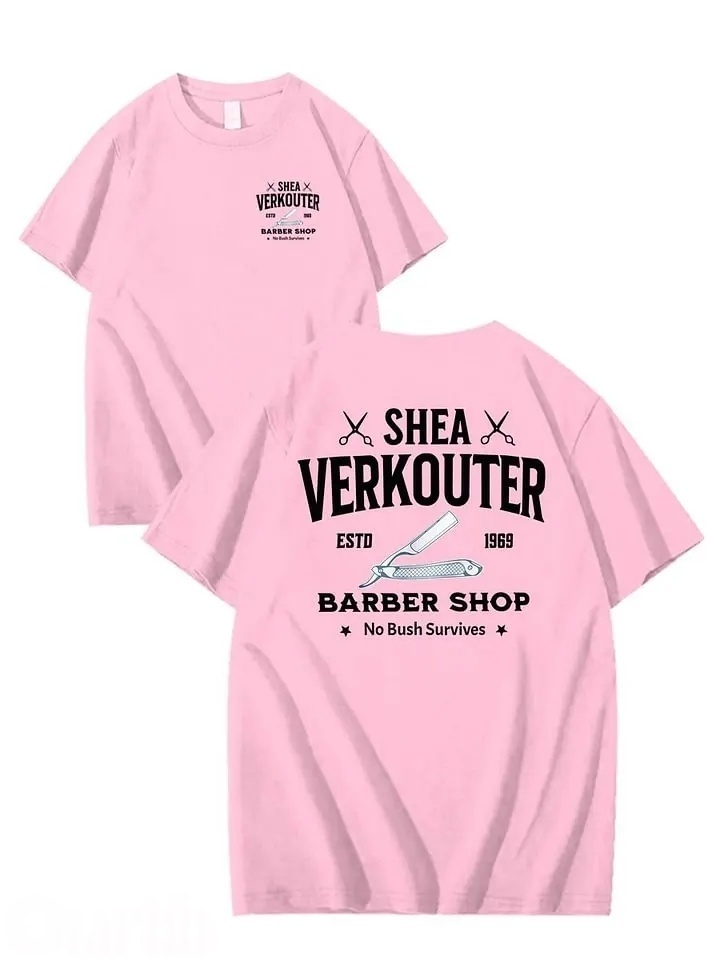 SHEA VERKOUTER BARBER SHOP 100% Cotton T-Shirt