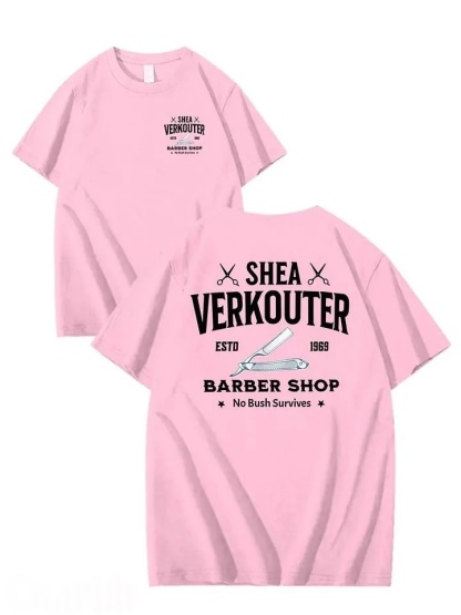 SHEA VERKOUTER BARBER SHOP 100% Cotton T-Shirt