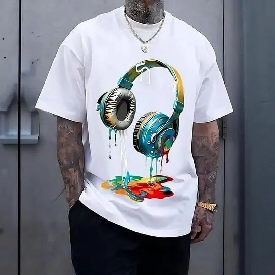 Vintage Headphones 100% Cotton T-Shirt