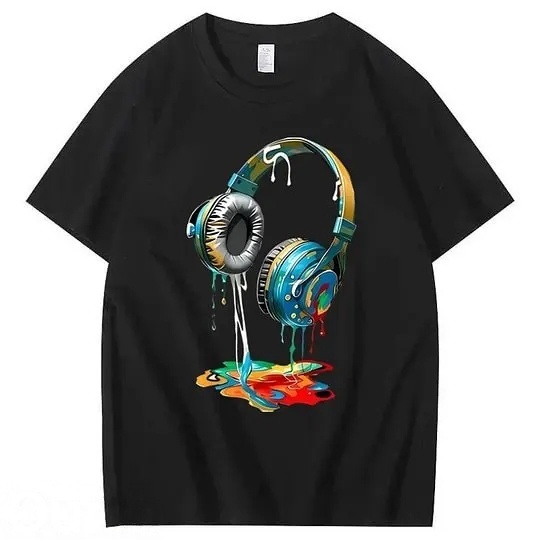 Vintage Headphones 100% Cotton T-Shirt