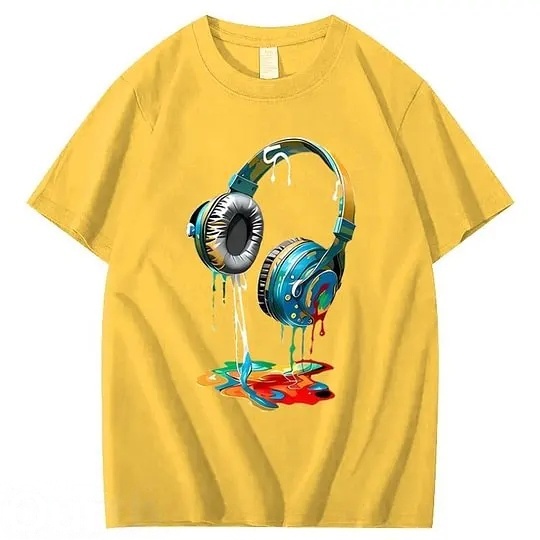 Vintage Headphones 100% Cotton T-Shirt