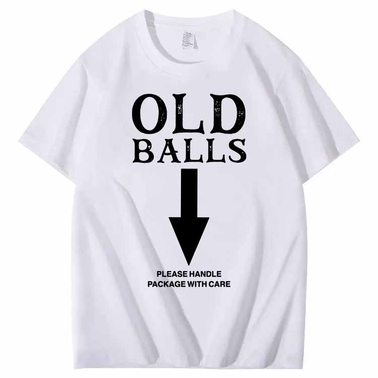 Old Balls Club Pattern 100% Cotton T-Shirt
