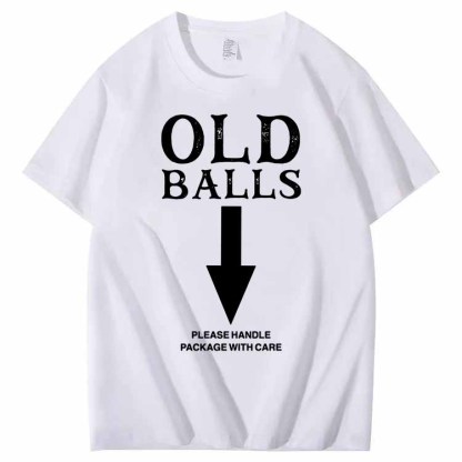 Old Balls Club Pattern 100% Cotton T-Shirt