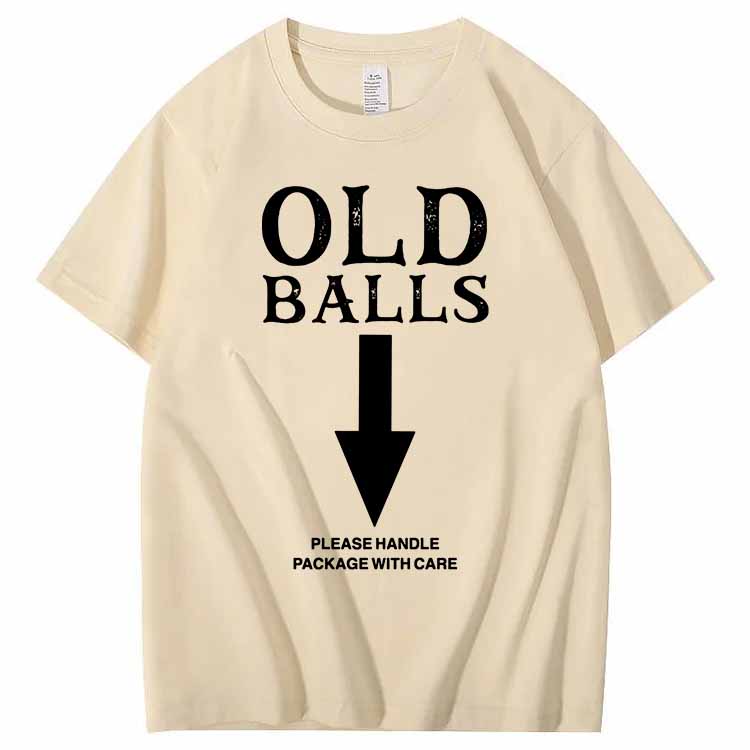 Old Balls Club Pattern 100% Cotton T-Shirt
