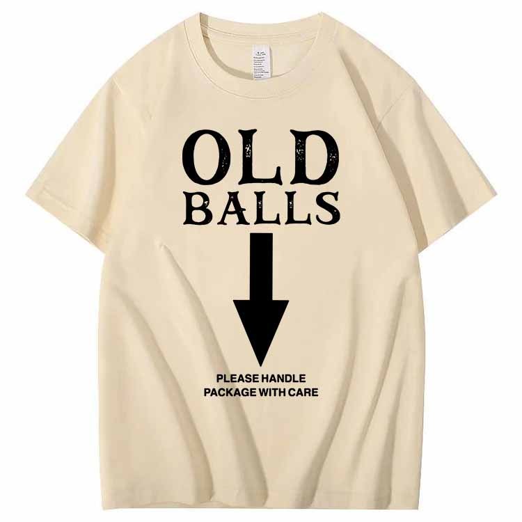 Old Balls Club Pattern 100% Cotton T-Shirt