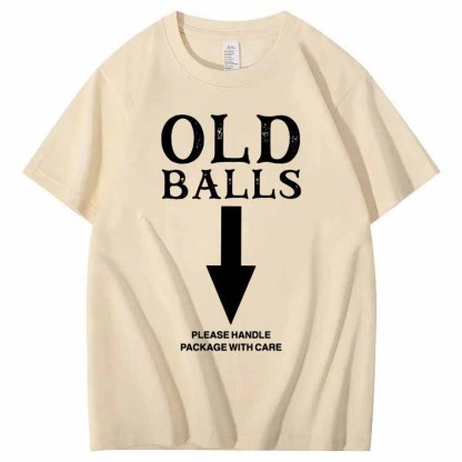 Old Balls Club Pattern 100% Cotton T-Shirt