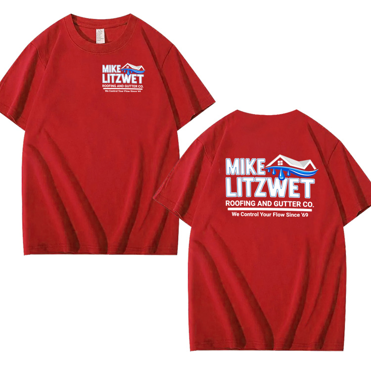 Mike Litzwet Funny Pattern 100% Cotton T-Shirt
