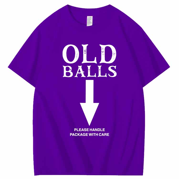 Old Balls Club Pattern 100% Cotton T-Shirt