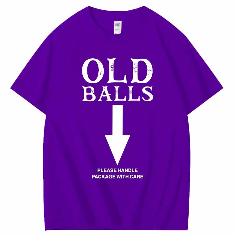 Old Balls Club Pattern 100% Cotton T-Shirt
