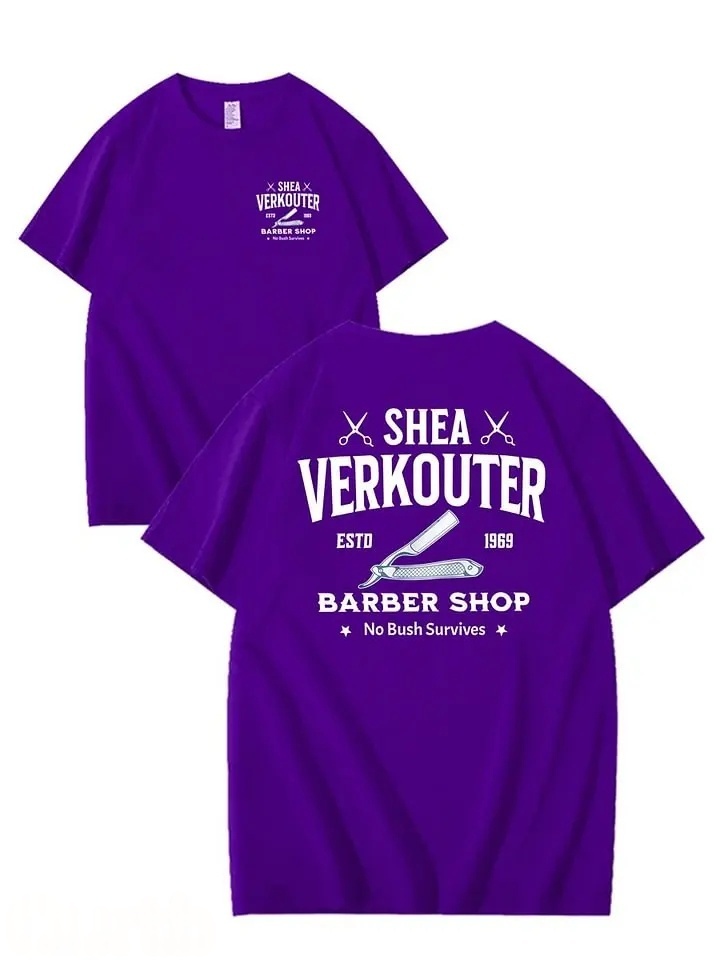 SHEA VERKOUTER BARBER SHOP 100% Cotton T-Shirt