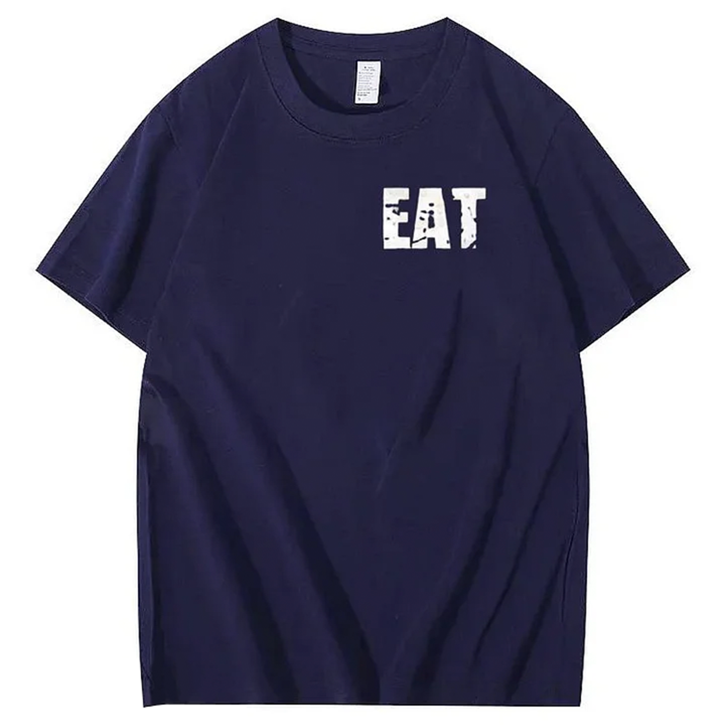 Eat Healthy Pattern  Print 100%Cotton T-Shirt