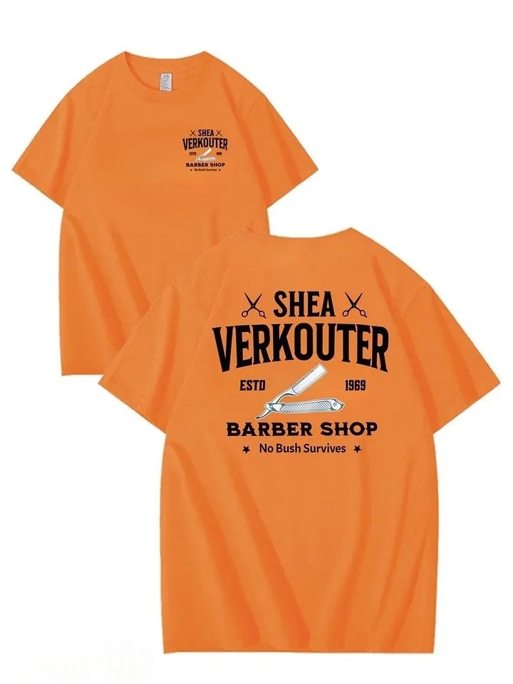 SHEA VERKOUTER BARBER SHOP 100% Cotton T-Shirt