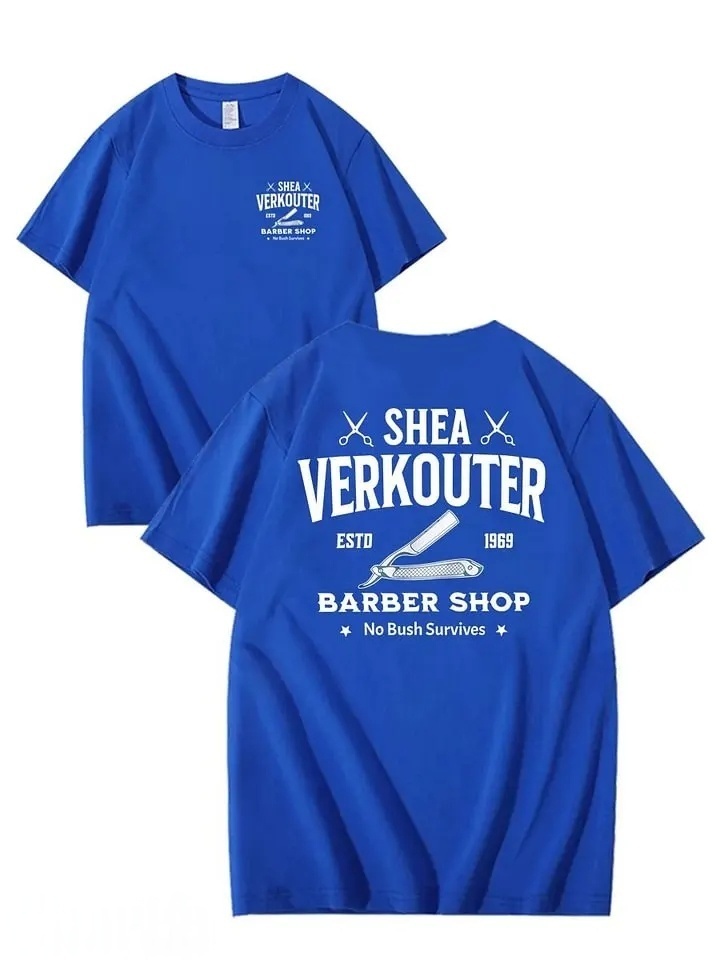 SHEA VERKOUTER BARBER SHOP 100% Cotton T-Shirt