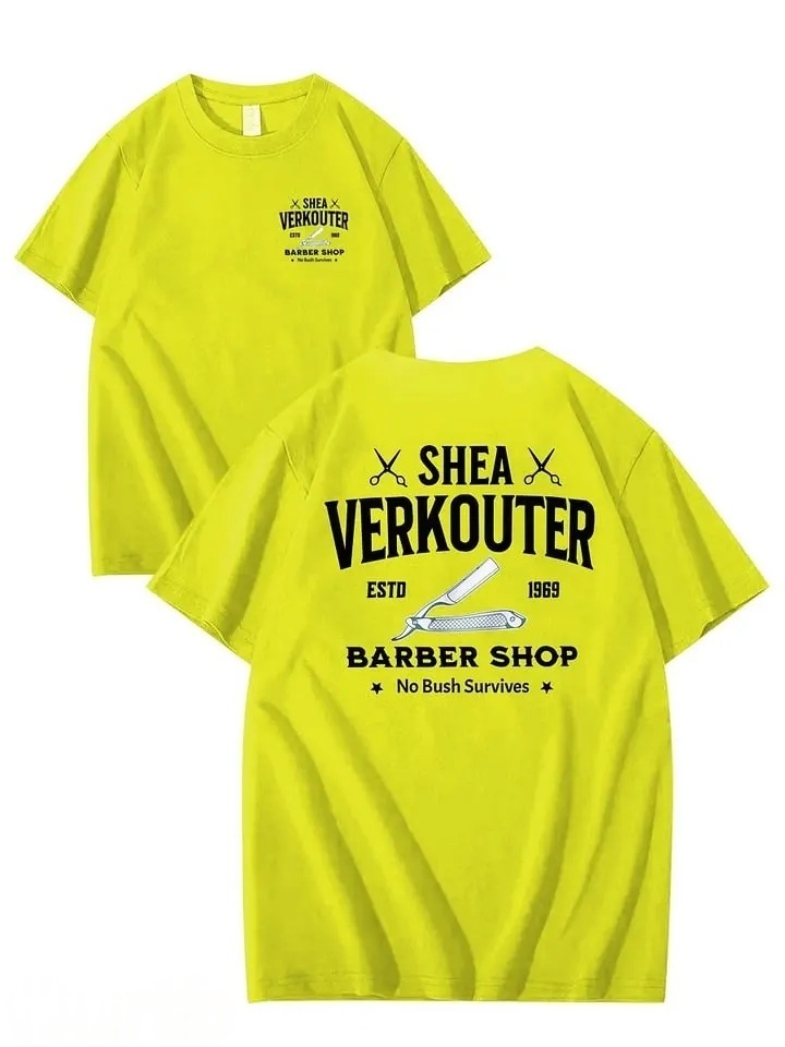 SHEA VERKOUTER BARBER SHOP 100% Cotton T-Shirt