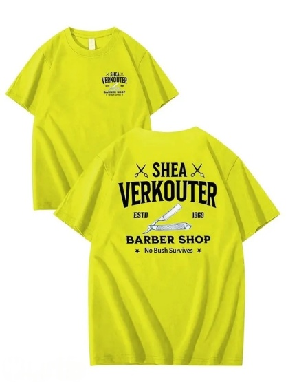 SHEA VERKOUTER BARBER SHOP 100% Cotton T-Shirt
