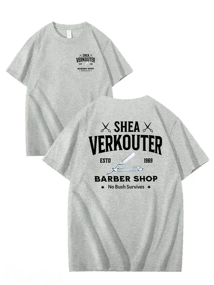SHEA VERKOUTER BARBER SHOP 100% Cotton T-Shirt