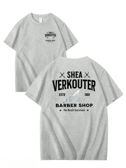 SHEA VERKOUTER BARBER SHOP 100% Cotton T-Shirt