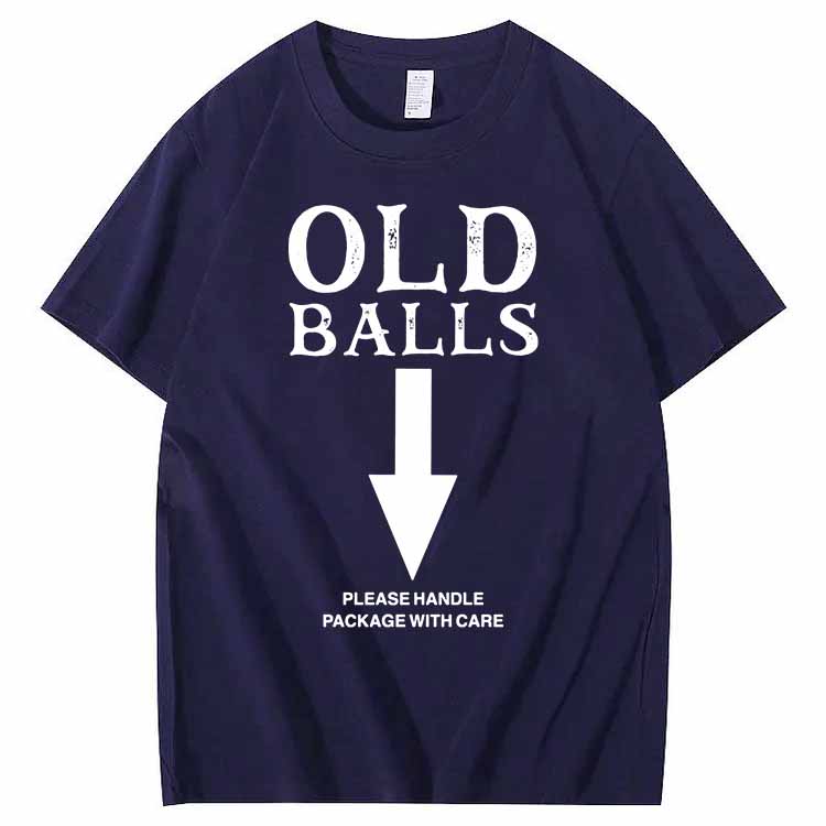 Old Balls Club Pattern 100% Cotton T-Shirt