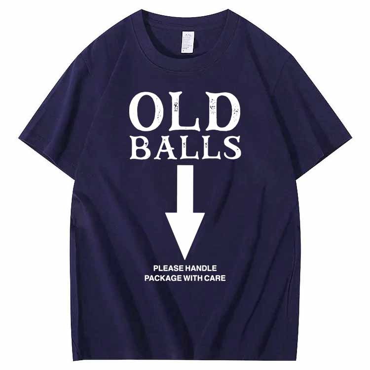 Old Balls Club Pattern 100% Cotton T-Shirt