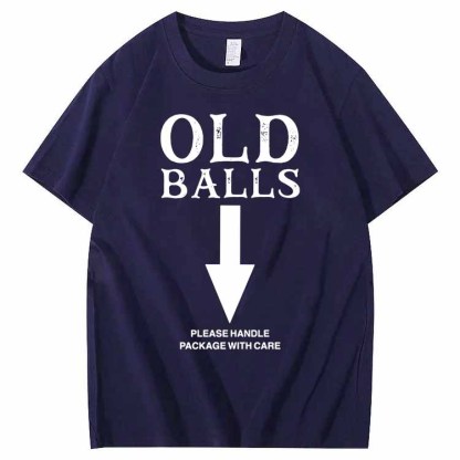 Old Balls Club Pattern 100% Cotton T-Shirt