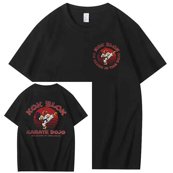 Funny T Shirts Kok Blok Karate Dojo Sarcastic Graphic Novelty Tee for 