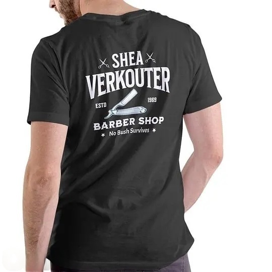 SHEA VERKOUTER BARBER SHOP 100% Cotton T-Shirt