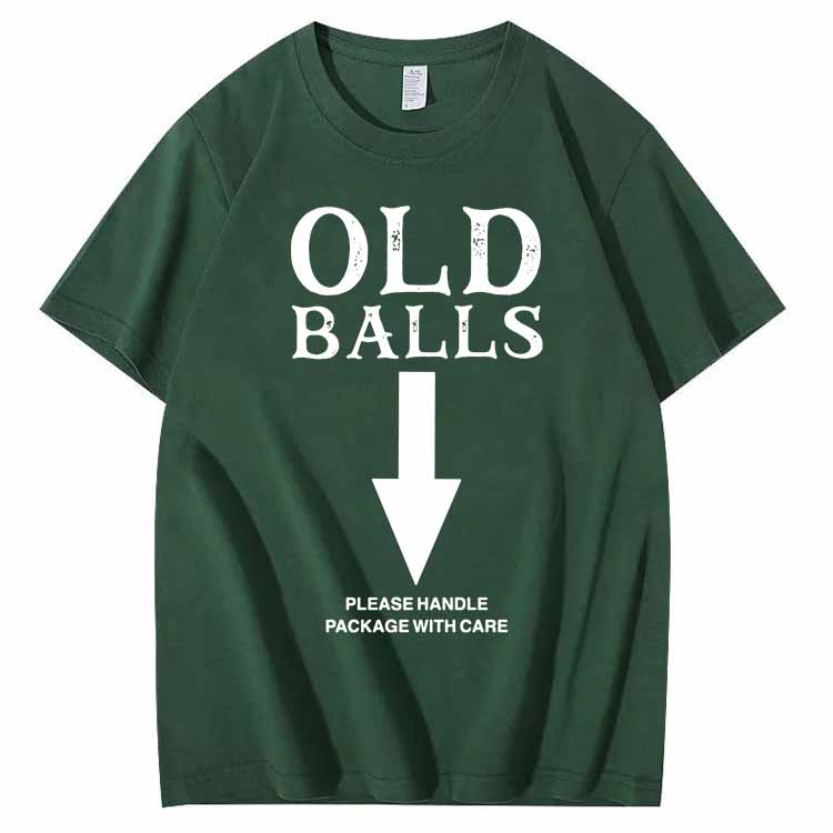 Old Balls Club Pattern 100% Cotton T-Shirt
