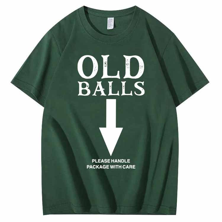 Old Balls Club Pattern 100% Cotton T-Shirt