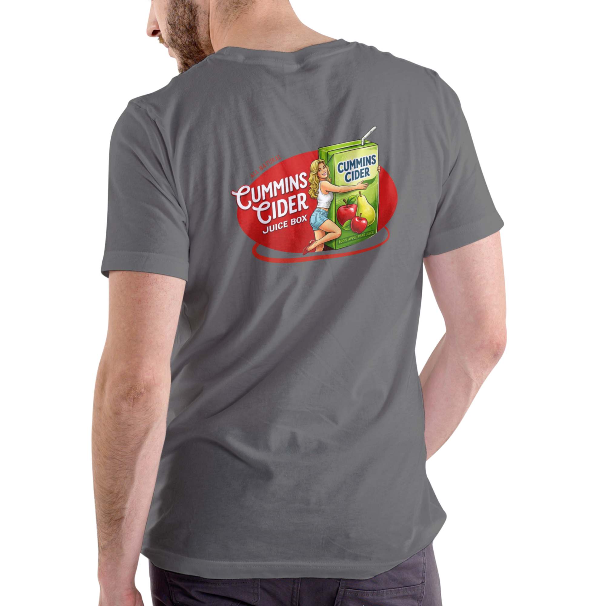 CUMMINS CIDER JUICE BOX Funny Name T Shirt Unisex Cotton