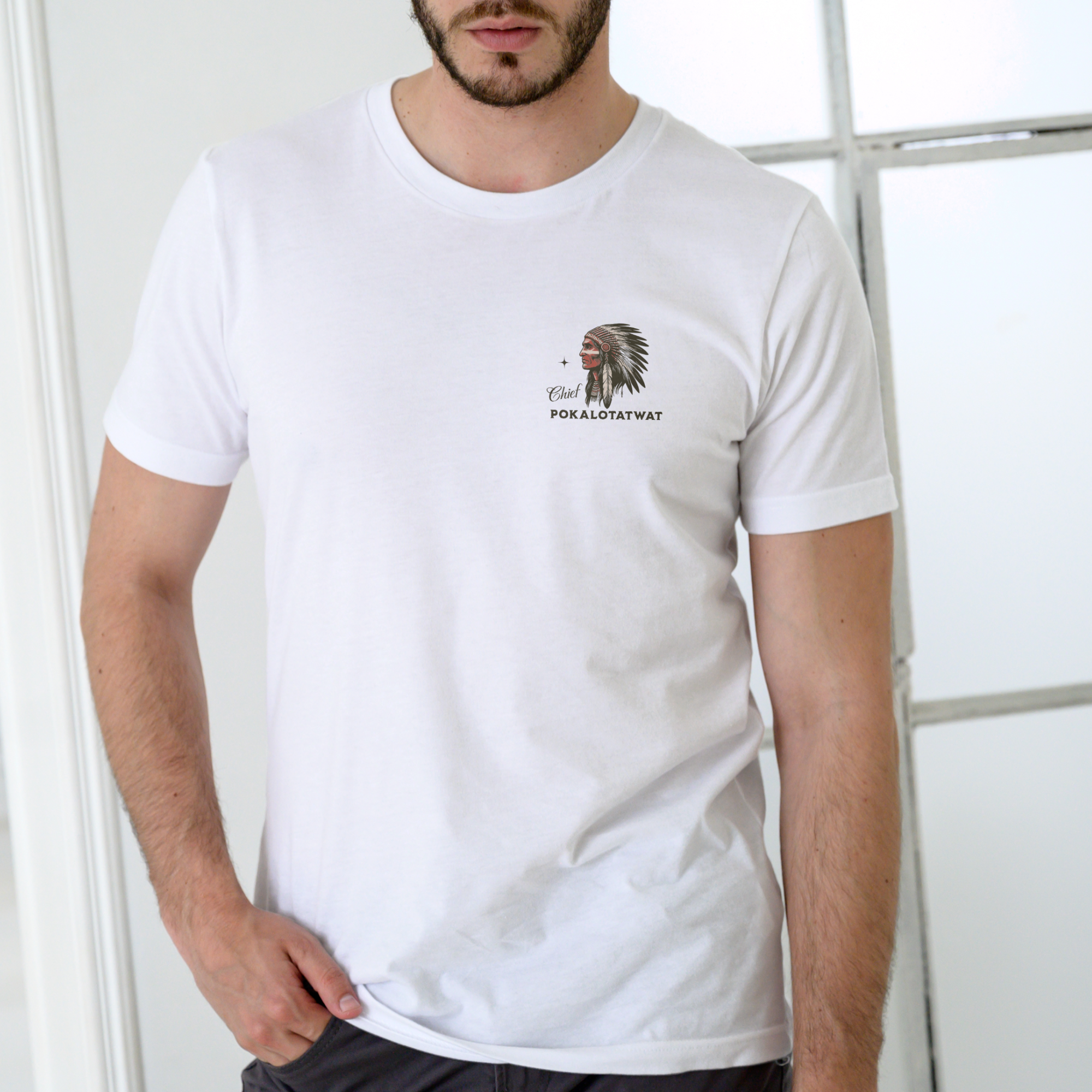 I’M CHIEF POKALOTATWAT FROM THE BANGAHOE TRIBE – Funny Unisex Cotton T-Shirt