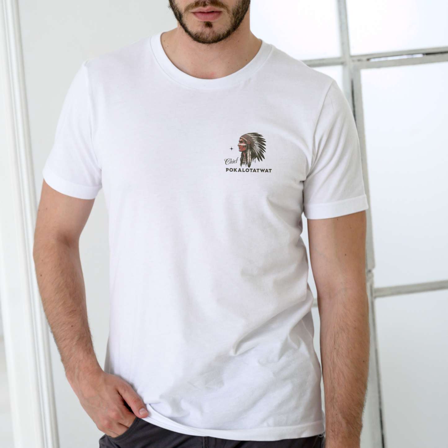 I’M CHIEF POKALOTATWAT FROM THE BANGAHOE TRIBE – Funny Unisex Cotton T-Shirt