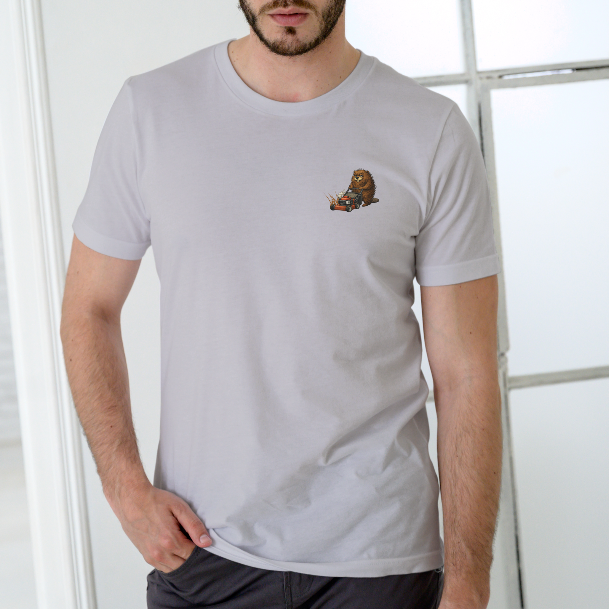 HARRY BEAVER LANDSCAPING AND LAWNCARE Funny T Shirt, Unisex Cotton