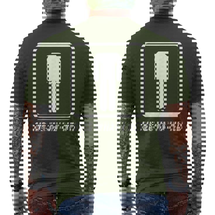 Guess What I Need Head Headless Man Men's T-shirt Back Print