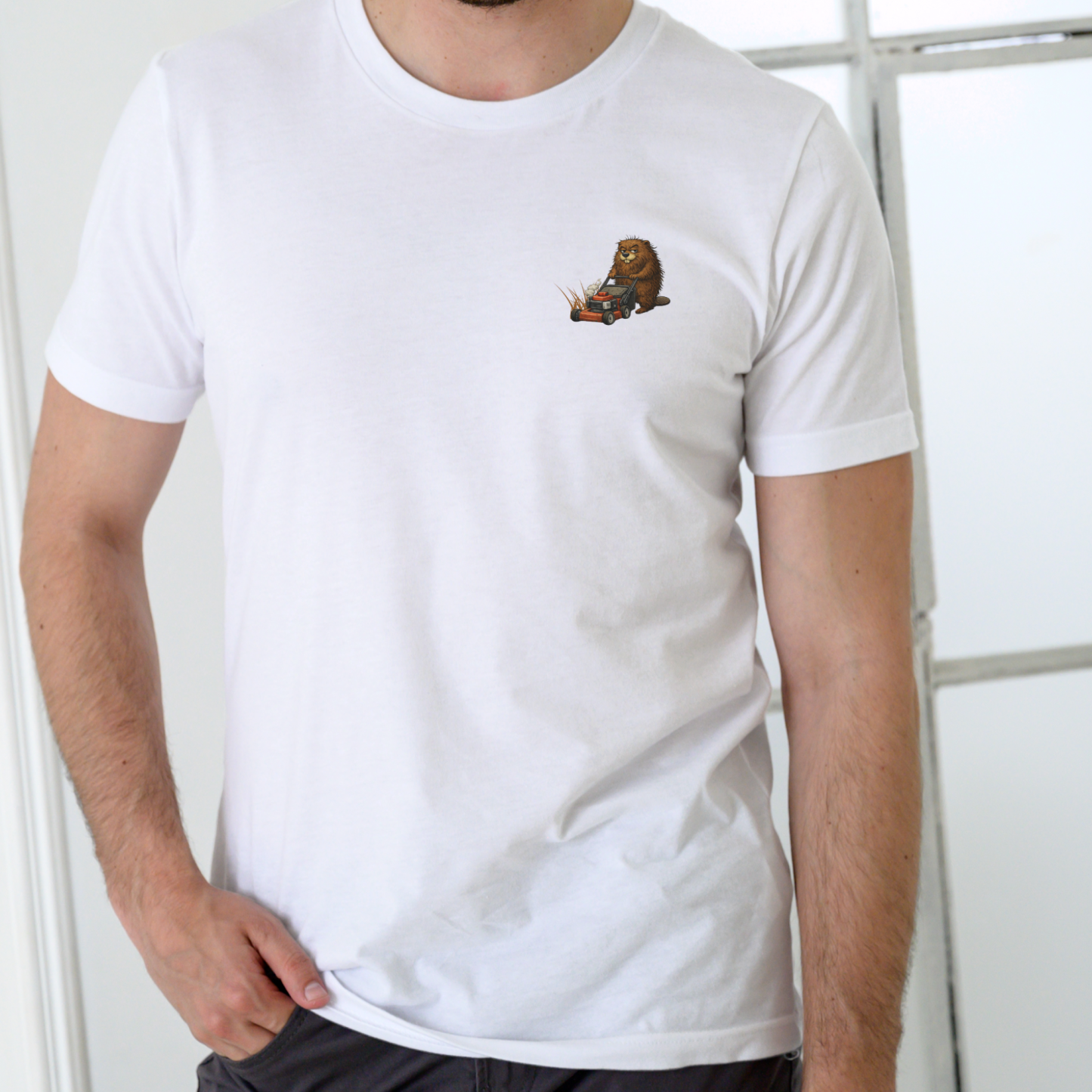 HARRY BEAVER LANDSCAPING AND LAWNCARE Funny T Shirt, Unisex Cotton